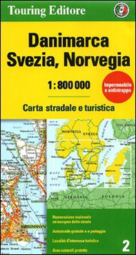 Danimarca, Svezia, Norvegia 1:800.000. Carta stradale e turistica - Librerie.coop