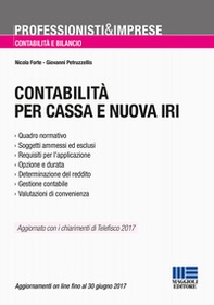 Contabilità per cassa e nuova IRI - Librerie.coop