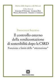Il controllo esterno della rendicontazione di sostenibilità dopo la CSRD. Funzione e limiti della «attestazione» - Librerie.coop Il controllo esterno della rendicontazione di sostenibilità dopo la CSRD. Funzione e limiti della «attestazione» - Librerie.coop