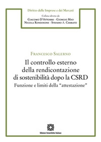 Il controllo esterno della rendicontazione di sostenibilità dopo la CSRD. Funzione e limiti della «attestazione» - Librerie.coop