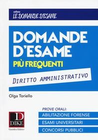Domande d'esame più frequenti. Diritto amministrativo - Librerie.coop