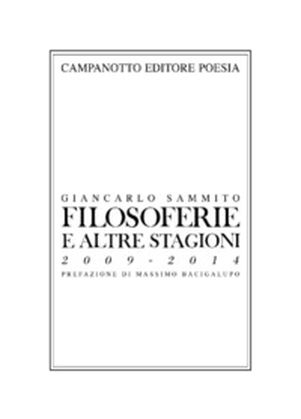 Filosoferie e altre stagioni 2009-2014 - Librerie.coop Filosoferie e altre stagioni 2009-2014 - Librerie.coop