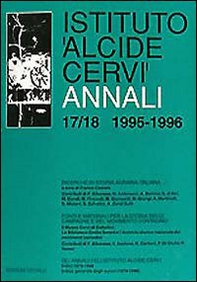 Annali Istituto Alcide Cervi - Vol. 17-18 - Librerie.coop
