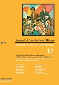 Giornale di storia Costituzionale-Journal of Constitutional history - Vol. 42 - Librerie.coop