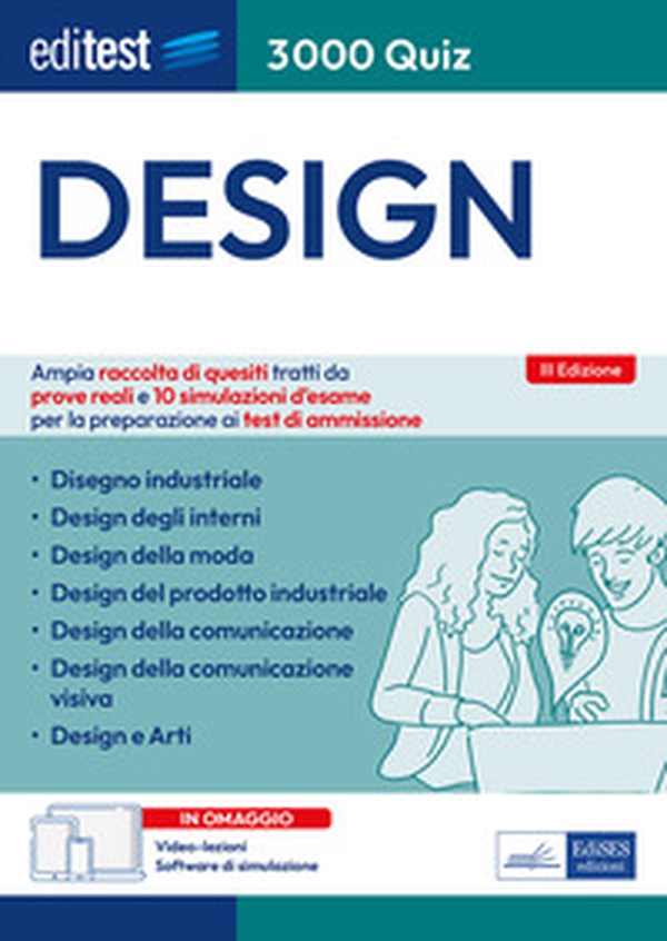 EdiTEST. Design. 3000 quiz. Raccolta di esercizi suddivisi per materia e argomento - Librerie.coop EdiTEST. Design. 3000 quiz. Raccolta di esercizi suddivisi per materia e argomento - Librerie.coop