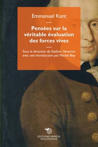 Pensées sur la véritable évaluation des forces vives - Librerie.coop