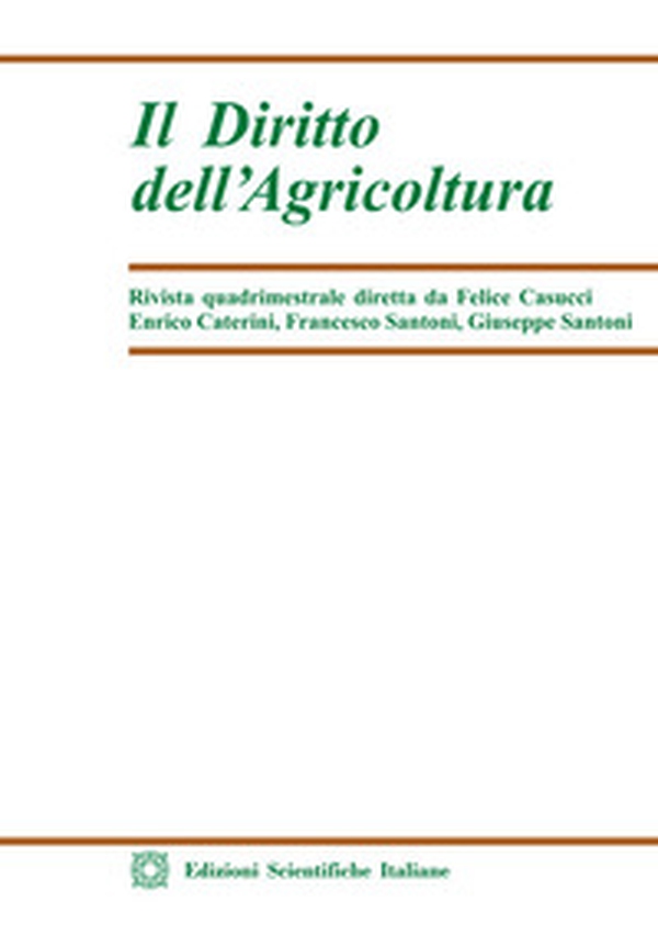Il diritto dell'agricoltura - Vol. 2 - Librerie.coop
