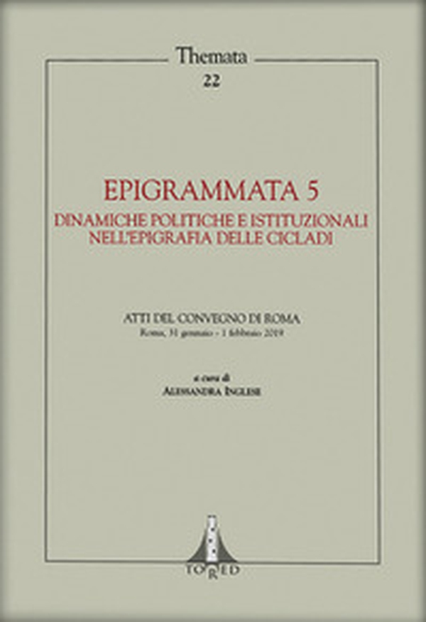 Epigrammata - Vol. 5 - Librerie.coop Epigrammata - Vol. 5 - Librerie.coop