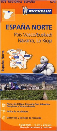 España Norte. País Vasco/Euskadi Navarra, La Rioja 1:250.000 - Librerie.coop