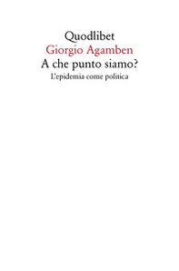 A che punto siamo? L'epidemia come politica - Librerie.coop