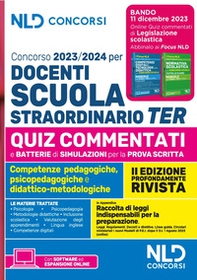Concorso docenti scuola straordinario TER 2023-2024. Quiz commentati per la prova scritta - Librerie.coop