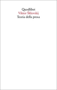 Teoria della prosa - Librerie.coop