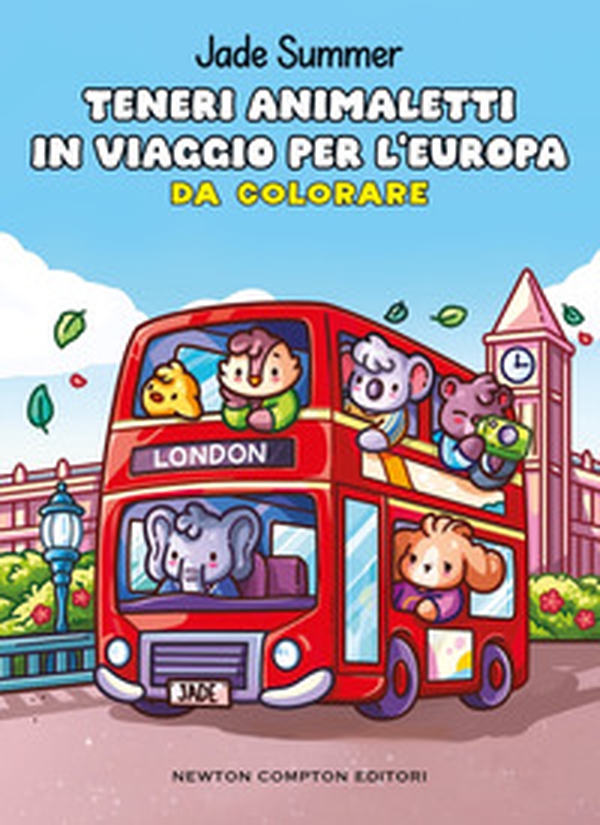 Teneri animaletti in viaggio per l'Europa. Da colorare - Librerie.coop
