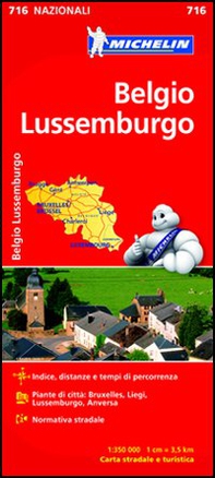 Belgio, Lussemburgo 1:350.000 - Librerie.coop