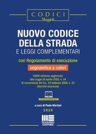 Nuovo codice della strada e leggi complementari con Regolamento di esecuzione e segnaletica a colori 2026 - Librerie.coop