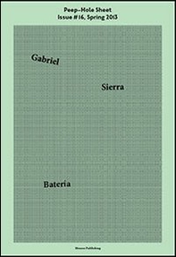 Gabriel Sierra. Peep-Hole Sheet - Vol. 16 - Librerie.coop