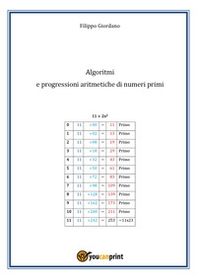 Algoritmi e progressioni aritmetiche di numeri primi - Librerie.coop