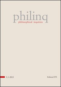 Philinq. Philosophical inquiries - Vol. 1 - Librerie.coop