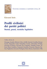 Profili civilistici dei partiti politici. Statuti, prassi, tecniche legislative - Librerie.coop
