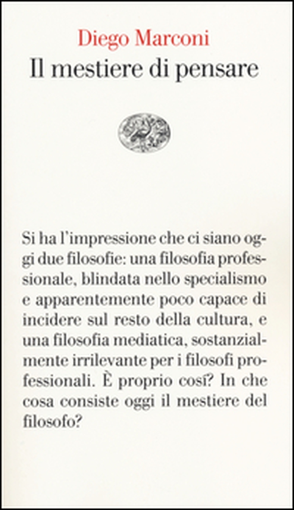 Il mestiere di pensare - Librerie.coop Il mestiere di pensare - Librerie.coop
