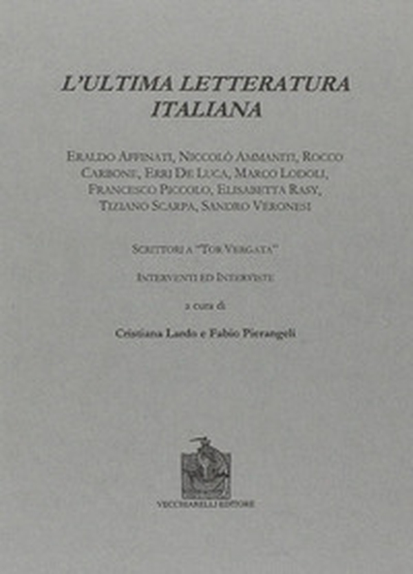 L'ultima letteratura italiana - Librerie.coop L'ultima letteratura italiana - Librerie.coop