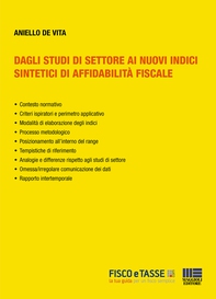 Dagli studi di settore ai nuovi indici sintetici di affidabilità fiscale - Librerie.coop