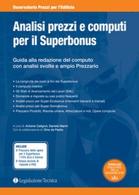 Analisi prezzi e computi per il Superbonus. Guida alla redazione del computo con analisi svolte e ampio prezzario - Librerie.coop Analisi prezzi e computi per il Superbonus. Guida alla redazione del computo con analisi svolte e ampio prezzario - Librerie.coop