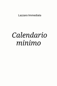 Calendario minimo - Librerie.coop