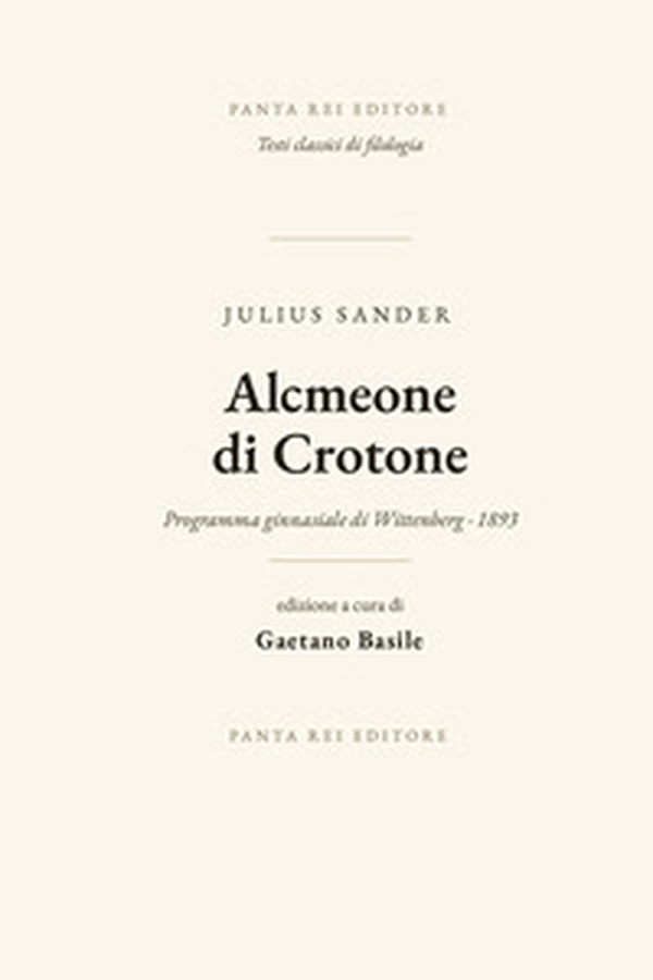 Alcmeone di Crotone - Librerie.coop