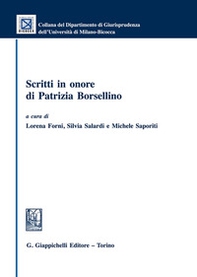 Scritti in onore di Patrizia Borsellino - Librerie.coop Scritti in onore di Patrizia Borsellino - Librerie.coop
