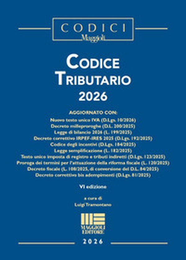 Codice tributario 2026 - Librerie.coop