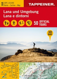 3D Wanderkarte Lana und Umgebung-Cartina escursionistica 3D Lana e dintorni - Librerie.coop