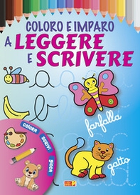 Coloro e imparo a leggere e scrivere. Ediz. illustrata a colori - Librerie.coop