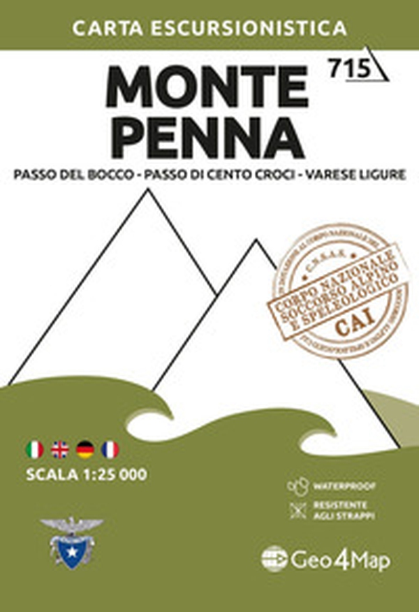 Monte Penna. Passo del Bocco, Passo di Cento Croci, Varese Ligure 1:25.000 - Librerie.coop Monte Penna. Passo del Bocco, Passo di Cento Croci, Varese Ligure 1:25.000 - Librerie.coop