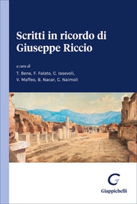 Scritti in ricordo di Giuseppe Riccio - Librerie.coop