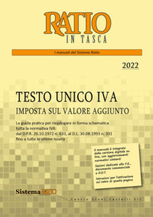 Testo unico IVA. Imposta sul valore aggiunto - Librerie.coop Testo unico IVA. Imposta sul valore aggiunto - Librerie.coop