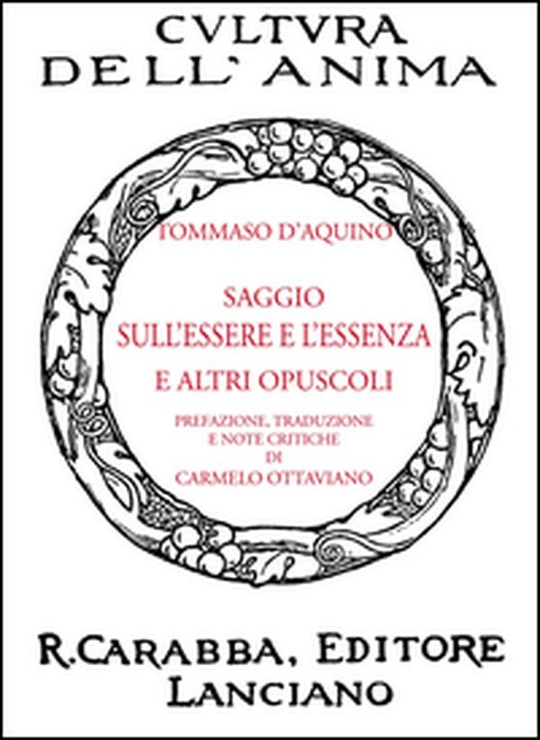 Saggio sull'essere e l'essenza e altri opuscoli - Librerie.coop Saggio sull'essere e l'essenza e altri opuscoli - Librerie.coop