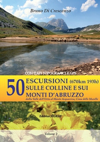 50 escursioni (670km 193h) sulle colline e sui monti d'Abruzzo dalla Valle dell'Orta al Monte Acquaviva, Cima delle Murelle. Con dati topografici e GPS - Librerie.coop
