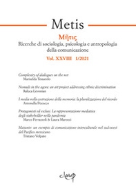 Metis. Ricerche di sociologia, psicologia e antropologia della comunicazione - Librerie.coop