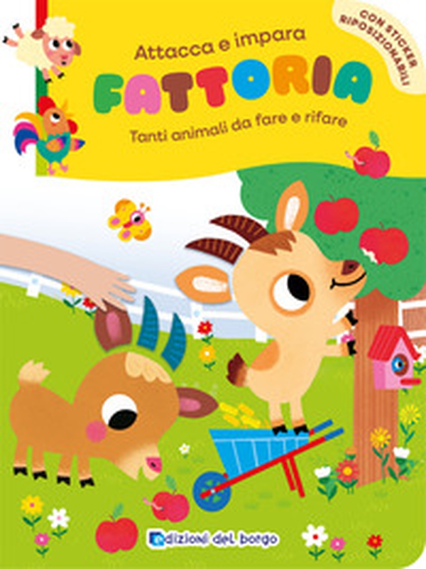 Fattoria. Tanti animali da fare e rifare. Con adesivi - Librerie.coop