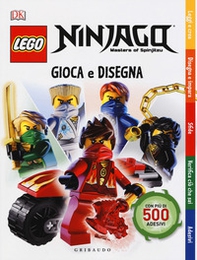 Gioca e disegna. Lego Ninjago. Masters of Spinjitsu. Con adesivi - Librerie.coop