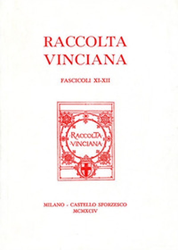 Raccolta Vinciana (1994) voll. 11-12 - Librerie.coop Raccolta Vinciana (1994) voll. 11-12 - Librerie.coop