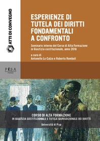 Esperienze di tutela dei diritti fondamentali a confronto. Seminario interno del Corso di Alta Formazione in Giustizia costituzionale, anno 2018 - Librerie.coop