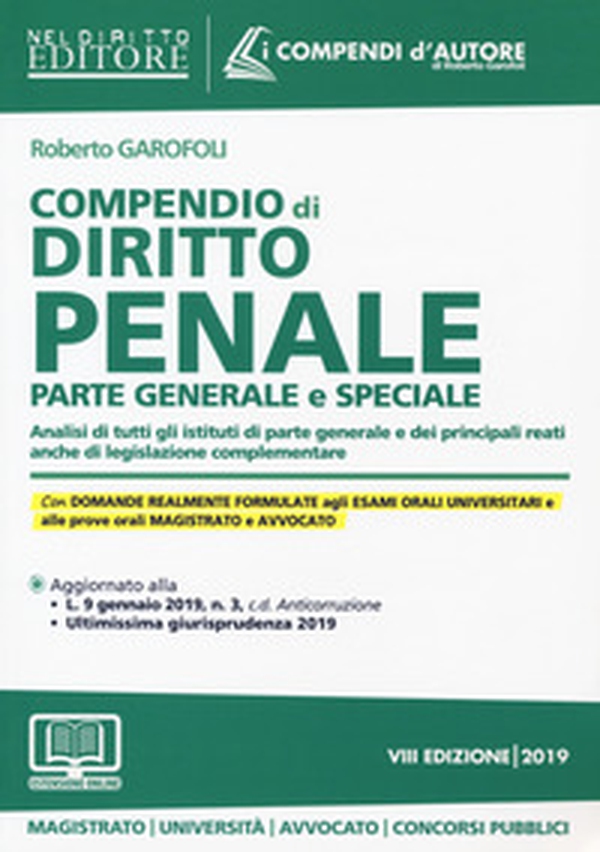 Compendio di diritto penale. Parte generale e speciale - Librerie.coop Compendio di diritto penale. Parte generale e speciale - Librerie.coop
