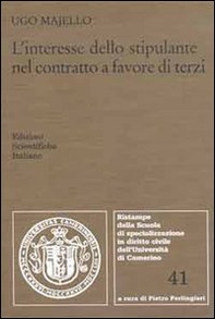 L'interesse dello stipulante nel contratto a favore di terzi - Librerie.coop
