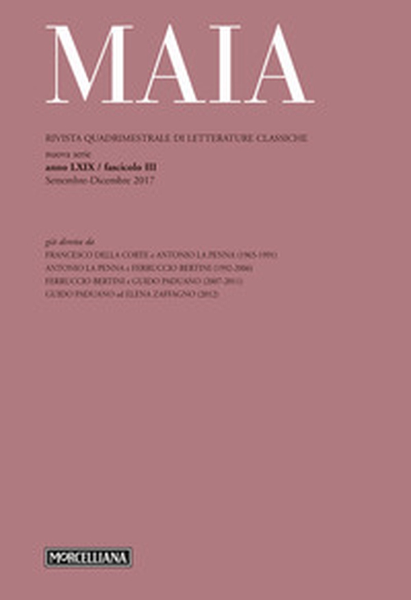 Maia. Rivista di letterature classiche - Librerie.coop Maia. Rivista di letterature classiche - Librerie.coop