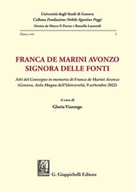 Franca de Marini Avonzo. Signora delle fonti - Librerie.coop Franca de Marini Avonzo. Signora delle fonti - Librerie.coop