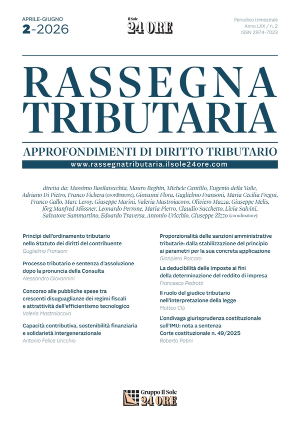 RASSEGNA TRIBUTARIA 2/2026 - Librerie.coop