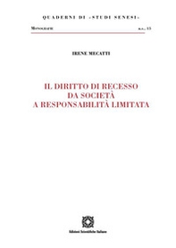 Il diritto di recesso da società a responsabilità limitata - Librerie.coop