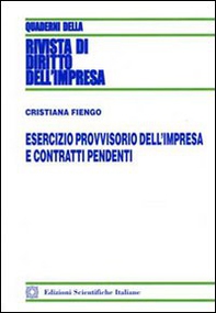 Esercizio provvisorio dell'impresa e contratti pendenti - Librerie.coop